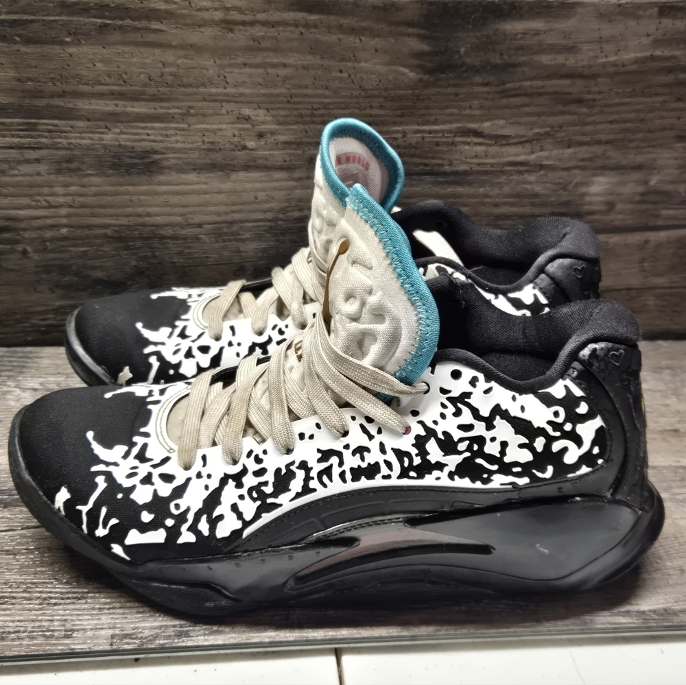 Jordan Zion 2 Shock The World GS Youth Shoes 5.5Y Women 7 Black White DV3869-002